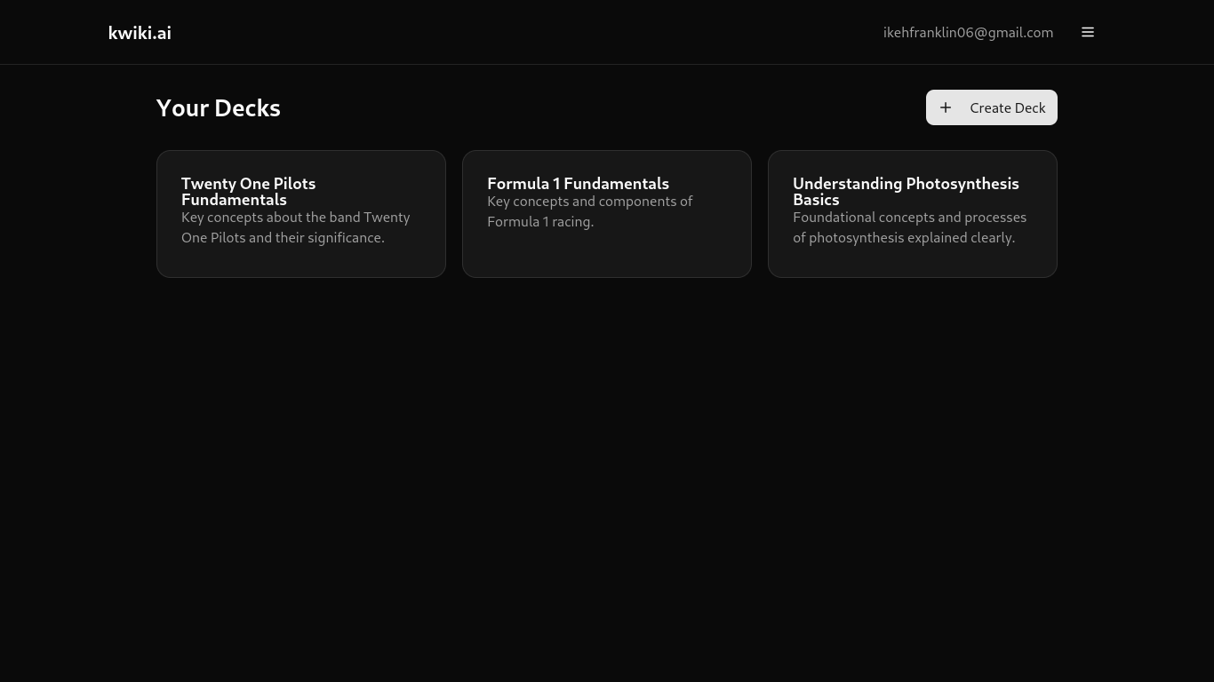 Kwiki AI preview